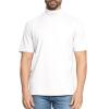 image:imageSTRETCH IS COMFORT Mens Cotton Mock Neck Short Sleeve amp Cuffed Long Sleeve TopWhite
