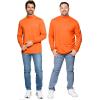 image:imageSTRETCH IS COMFORT Mens Oh So Soft Mock Neck Long Sleeve Shirt Perfect for Casual Wear Stylish Classic Fit  Small5XOrange