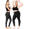 image:imageSTRETCH IS COMFORT Womens Plus Size Knee amp Full Length Cotton Leggings  XLarge  7XBlack