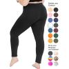 image:imageSTRETCH IS COMFORT Womens Plus Size Knee amp Full Length Cotton Leggings  XLarge  7XBlack