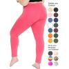 image:imageSTRETCH IS COMFORT Womens Plus Size Knee amp Full Length Cotton Leggings  XLarge  7XHot Pink