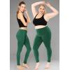 image:imageSTRETCH IS COMFORT Womens Plus Size Knee amp Full Length Cotton Leggings  XLarge  7XHunter Green