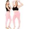 image:imageSTRETCH IS COMFORT Womens Plus Size Knee amp Full Length Cotton Leggings  XLarge  7XLight Pink