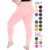 image:imageSTRETCH IS COMFORT Womens Plus Size Knee amp Full Length Cotton Leggings  XLarge  7XLight Pink