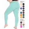 image:imageSTRETCH IS COMFORT Womens Plus Size Knee amp Full Length Cotton Leggings  XLarge  7XMint