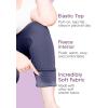 image:imageSTRETCH IS COMFORT Womens Plus Size Knee amp Full Length Cotton Leggings  XLarge  7XNavy Fleece