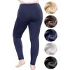 image:imageSTRETCH IS COMFORT Womens Plus Size Knee amp Full Length Cotton Leggings  XLarge  7XNavy Fleece
