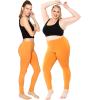 image:imageSTRETCH IS COMFORT Womens Plus Size Knee amp Full Length Cotton Leggings  XLarge  7XOrange