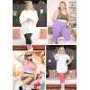 image:imageSTRETCH IS COMFORT Womens Plus Size Knee amp Full Length Cotton Leggings  XLarge  7XStone Gray