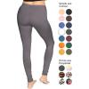 image:imageSTRETCH IS COMFORT Womens Plus Size Knee amp Full Length Cotton Leggings  XLarge  7XStone Gray