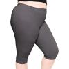image:imageSTRETCH IS COMFORT Womens Plus Size Knee amp Full Length Cotton Leggings  XLarge  7XStone Gray