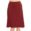 image:imageSTRETCH IS COMFORT Knee Length and Midi ALine Flowy Skirt  Comfortable Clothes for Women  S5XBurgundy
