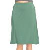 image:imageSTRETCH IS COMFORT Knee Length and Midi ALine Flowy Skirt  Comfortable Clothes for Women  S5XGrass Green