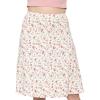 image:imageSTRETCH IS COMFORT Knee Length and Midi ALine Flowy Skirt  Comfortable Clothes for Women  S5XPink Rose Vine