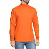 image:imageSTRETCH IS COMFORT Mens Oh So Soft Mock Neck Long Sleeve Shirt Perfect for Casual Wear Stylish Classic Fit  Small5XOrange