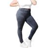 image:imageSTRETCH IS COMFORT Womens Plus Size Knee amp Full Length Cotton Leggings  XLarge  7XDenim Jeggings