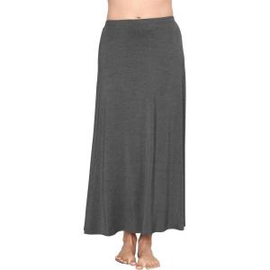 image:imageSTRETCH IS COMFORT Knee Length and Midi ALine Flowy Skirt  Comfortable Clothes for Women  S5XCharcoal Gray