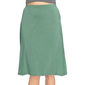 image:imageSTRETCH IS COMFORT Knee Length and Midi ALine Flowy Skirt  Comfortable Clothes for Women  S5XGrass Green