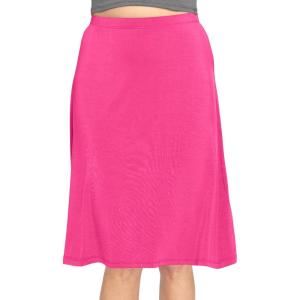 image:imageSTRETCH IS COMFORT Knee Length and Midi ALine Flowy Skirt  Comfortable Clothes for Women  S5XHot Pink
