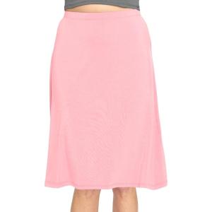 image:imageSTRETCH IS COMFORT Knee Length and Midi ALine Flowy Skirt  Comfortable Clothes for Women  S5XLight Pink