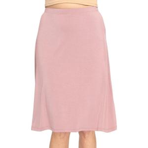 image:imageSTRETCH IS COMFORT Knee Length and Midi ALine Flowy Skirt  Comfortable Clothes for Women  S5XMauve