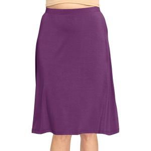 image:imageSTRETCH IS COMFORT Knee Length and Midi ALine Flowy Skirt  Comfortable Clothes for Women  S5XPurple