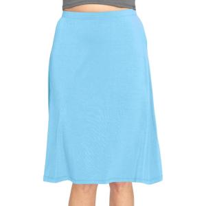 image:imageSTRETCH IS COMFORT Knee Length and Midi ALine Flowy Skirt  Comfortable Clothes for Women  S5XSky Blue