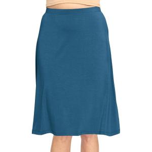 image:imageSTRETCH IS COMFORT Knee Length and Midi ALine Flowy Skirt  Comfortable Clothes for Women  S5XTeal