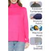 image:imageSTRETCH IS COMFORT Womens Plus Size Relaxed Long Sleeve Turtleneck  XL  7XBrown Leopard