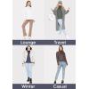 image:imageSTRETCH IS COMFORT Womens Plus Size Relaxed Long Sleeve Turtleneck  XL  7XHoundstooth