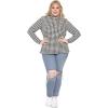 image:imageSTRETCH IS COMFORT Womens Plus Size Relaxed Long Sleeve Turtleneck  XL  7XHoundstooth