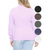 image:imageSTRETCH IS COMFORT Womens Plus Size Relaxed Long Sleeve Turtleneck  XL  7XLavender