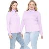image:imageSTRETCH IS COMFORT Womens Plus Size Relaxed Long Sleeve Turtleneck  XL  7XLavender