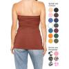 image:imageSTRETCH IS COMFORT Womens amp Plus Mid and Long Length Tube Top  X Small  5XAlmond