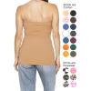 image:imageSTRETCH IS COMFORT Womens amp Plus Mid and Long Length Tube Top  X Small  5XBeige