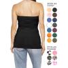 image:imageSTRETCH IS COMFORT Womens amp Plus Mid and Long Length Tube Top  X Small  5XBlack