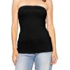 image:imageSTRETCH IS COMFORT Womens amp Plus Mid and Long Length Tube Top  X Small  5XBlack