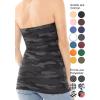 image:imageSTRETCH IS COMFORT Womens amp Plus Mid and Long Length Tube Top  X Small  5XBlack Camo