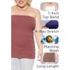 image:imageSTRETCH IS COMFORT Womens amp Plus Mid and Long Length Tube Top  X Small  5XCharcoal Gray