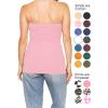 image:imageSTRETCH IS COMFORT Womens amp Plus Mid and Long Length Tube Top  X Small  5XLight Pink