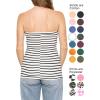 image:imageSTRETCH IS COMFORT Womens amp Plus Mid and Long Length Tube Top  X Small  5XNautical Black Stripes