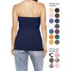 image:imageSTRETCH IS COMFORT Womens amp Plus Mid and Long Length Tube Top  X Small  5XNavy Blue