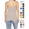 image:imageSTRETCH IS COMFORT Womens amp Plus Mid and Long Length Tube Top  X Small  5XOffwhite