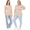 image:imageSTRETCH IS COMFORT Womens amp Plus Mid and Long Length Tube Top  X Small  5XOffwhite