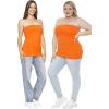 image:imageSTRETCH IS COMFORT Womens amp Plus Mid and Long Length Tube Top  X Small  5XOrange