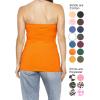 image:imageSTRETCH IS COMFORT Womens amp Plus Mid and Long Length Tube Top  X Small  5XOrange