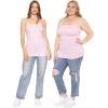 image:imageSTRETCH IS COMFORT Womens amp Plus Mid and Long Length Tube Top  X Small  5XPink Gingham