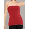 image:imageSTRETCH IS COMFORT Womens amp Plus Mid and Long Length Tube Top  X Small  5XRed