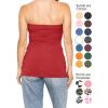 image:imageSTRETCH IS COMFORT Womens amp Plus Mid and Long Length Tube Top  X Small  5XRed
