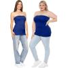 image:imageSTRETCH IS COMFORT Womens amp Plus Mid and Long Length Tube Top  X Small  5XRoyal Blue